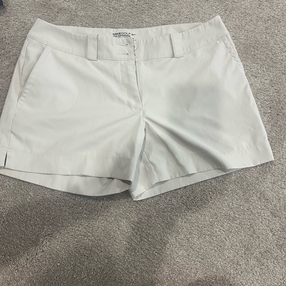 Nike Women's tan golf shorts